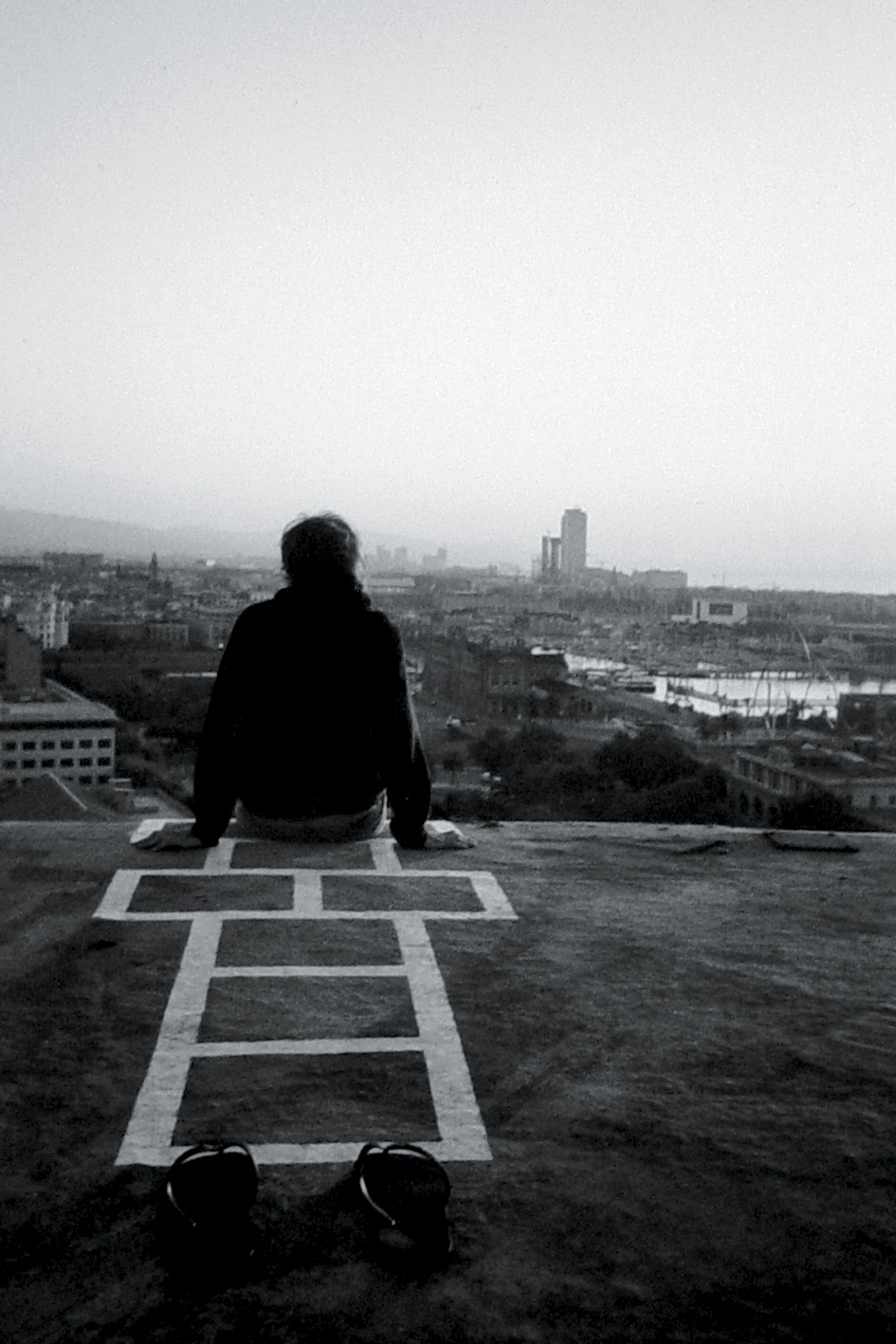 Barcelona from Montjuic telepherique roof